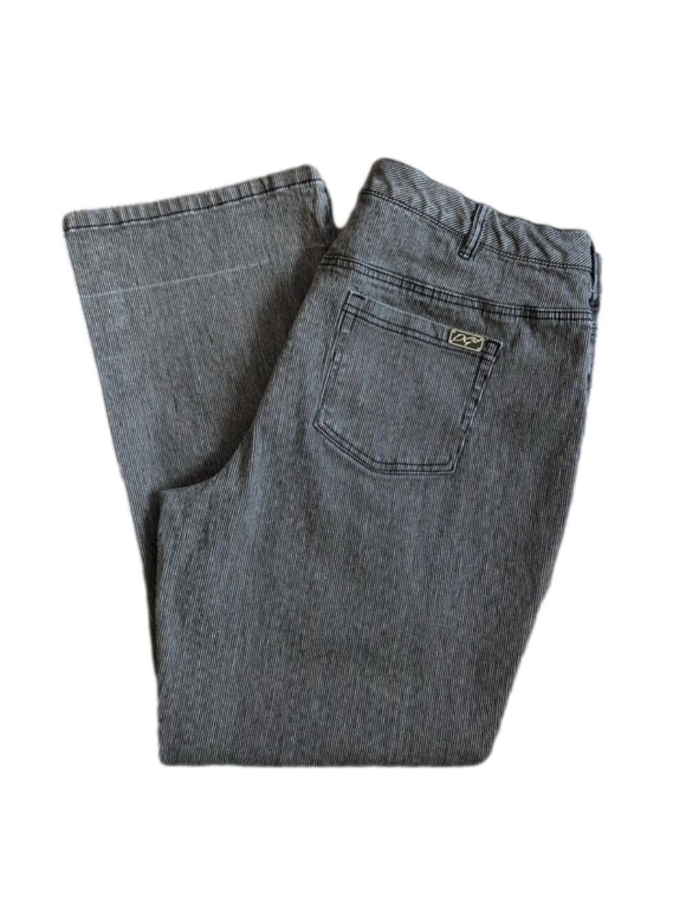 DG2 by Diane Gilman pinstripe jeans plus size 20W